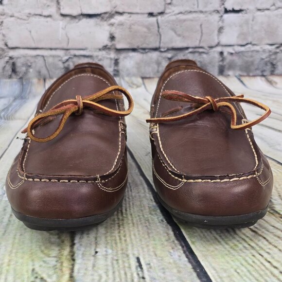 Florsheim Comfortech Men's Shoes 9.5 M Brown Slip-On Driving Loafer Moccasins - Picture 4 of 9